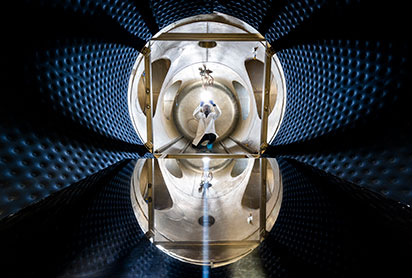 A person a vacuum chamber. Links to Gifts by Estate Note